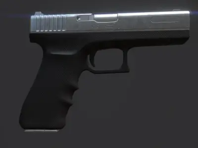 Sci-Fi Glock Low-poly 3D model