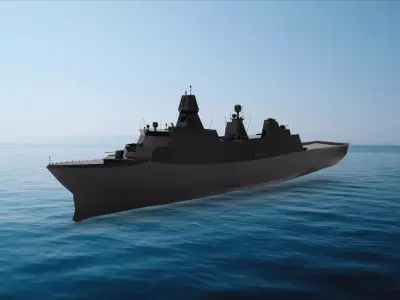 Iver Huitfeldt-class frigate 3D model