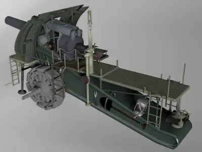 Big Bertha Mortar 3D model