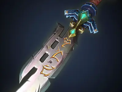 Stylised Razor Low-poly 3D model