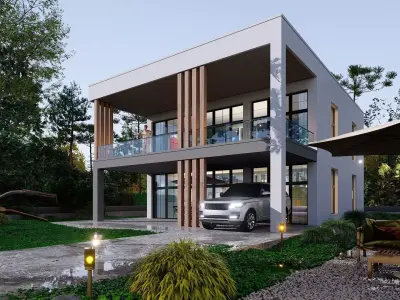 house Low-poly 3D model