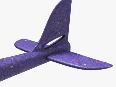 Foam Glider Airplane Toy 3D model