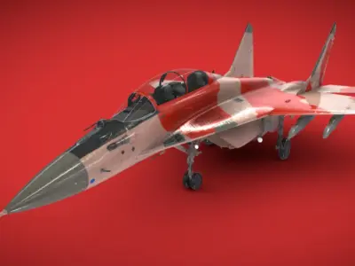 mig-35-fighter-jet Low-poly 3D model
