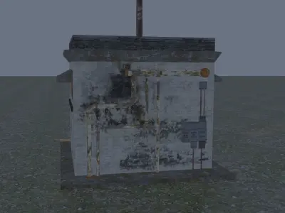 Generator Shed Free low-poly 3D model