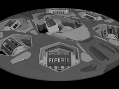 Thronum Domini - Concept Drone design 3D model