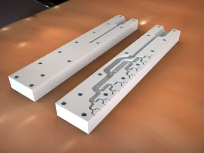 Glue head2One side milling version Free 3D model