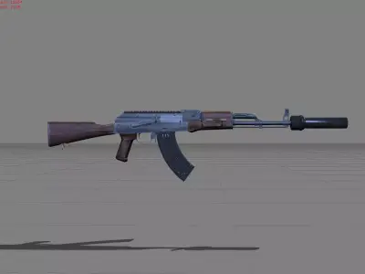 AK47 GUN 3D model buy