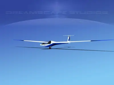 Glaser Dirks DG200 15Mtr Sailplane V07 3D model