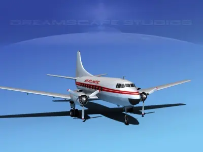 Martin 202 Air Atlantic 3D model