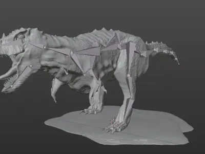 Tynosorus rex 3D Model FBX Blend 3D model