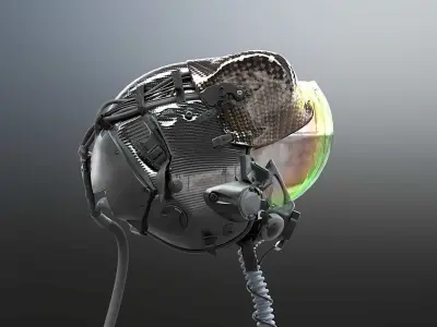 FLIGHT SUIT F35 Helmet 3D model