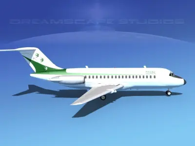 Douglas DC-9-15 Ozark 3D model
