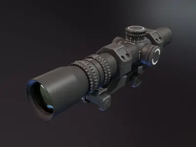  Nightforce NXS 25 10x24 Low-poly 3D model