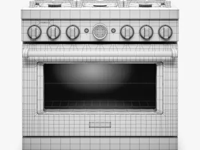 KitchenAid Gas Range 3D model