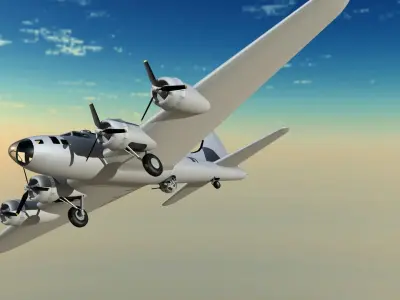 Boeing B 17 3D model