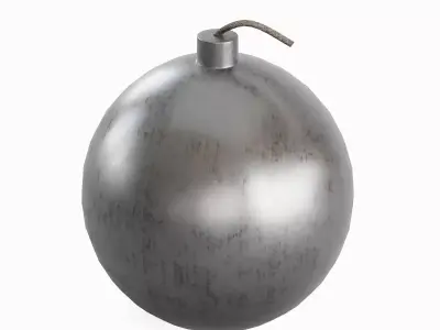 Bomb Set Low-poly 3D model