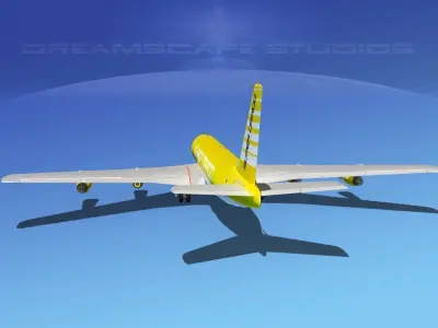 Boeing 707 Super Cargo 3D model