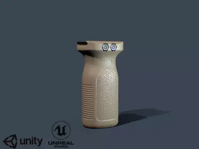 Rail Vertical Grip Low-poly 3D model