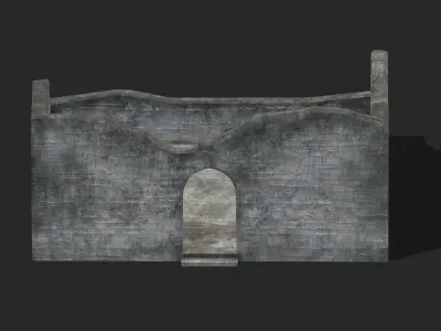 Castle Medieval Middle Ages 03 Low Poly PBR Realistic Low-poly 3D model