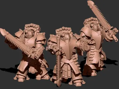 Black Knights - Bellicosor Squad 3D print model