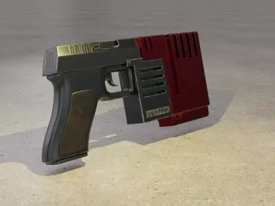 John Blade Gun from SiN 3D model