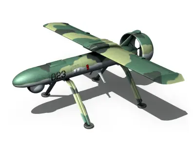Pchela-1T Drone - Russian UAV 3D model