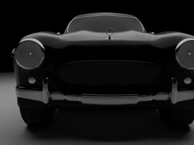 Mercedes 300SL Gullwing Free 3D model