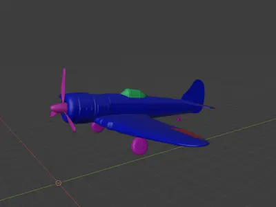 Old Plane 3D model