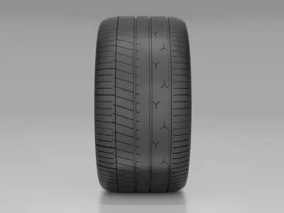 Sports Tire Low-poly 3D model