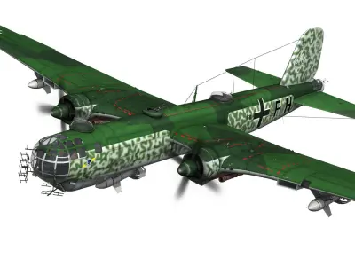 Heinkel He-177 - Greif - F8FH 3D model