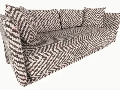 Sofa Furniture Low-poly 3D model purchase