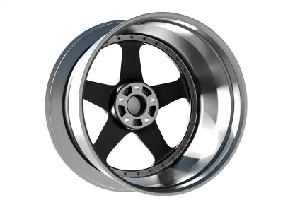 HRE VintageSeries 527 FMR Low-poly 3D model