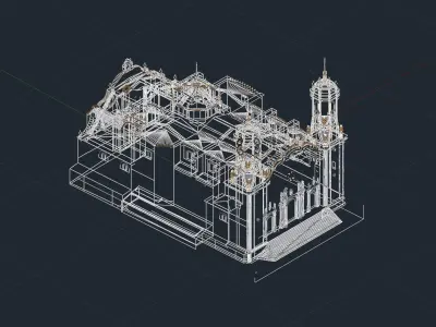 Catedral Basilica de Nuestra Senora de La Paz Low-poly 3D model
