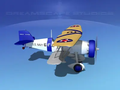 Curtiss F-11-C2 Goshawk V03 3D model