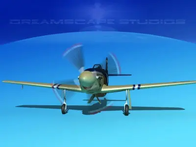 P-51 Mustang Sport V04 3D model