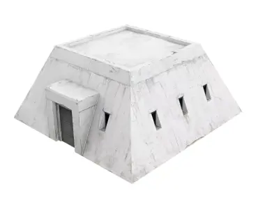 old bunker Low-poly 3D model