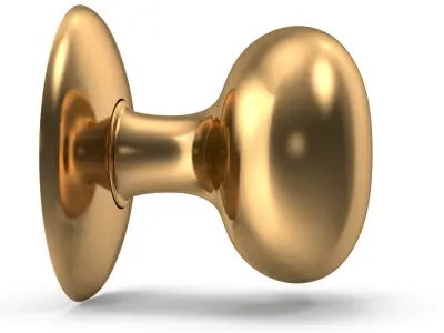 Door Knob Golden V05 3D model