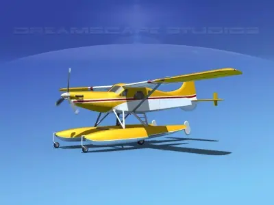 DeHavilland DHC-2 Turbo Beaver V19 3D model