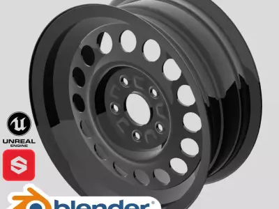 Dorman 939-247 Steel Wheel Low-poly 3D model