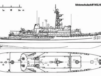 East Germany training ship S-61 NATO Moma class 3D model