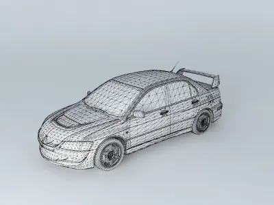 Mitsubishi Lancer Evolution VIII GSR 2004 Free 3D model