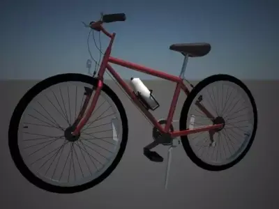 Bicycle Low-poly 3D model 19