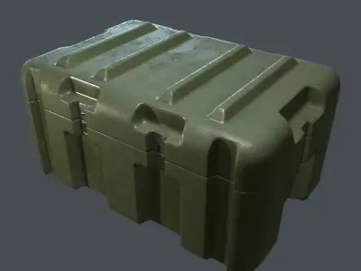 Military Crate Low-poly 3D model