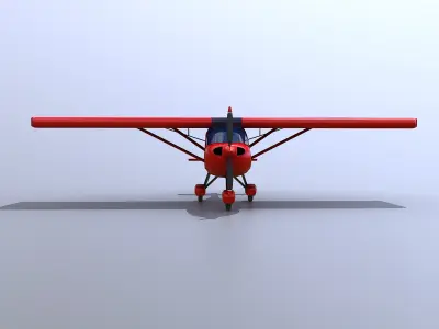 Ultralight Aircraft Low-poly 3D model