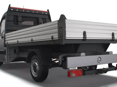 Mercedes Benz Sprinter Dropside 2023 3D model