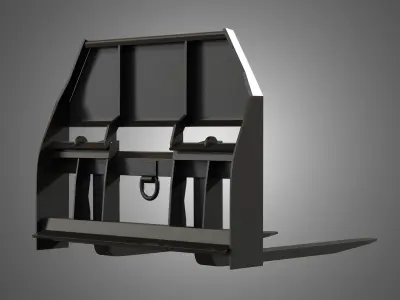 Pallet Fork - Spare Part for JCB Skid Steer Loader 3D model