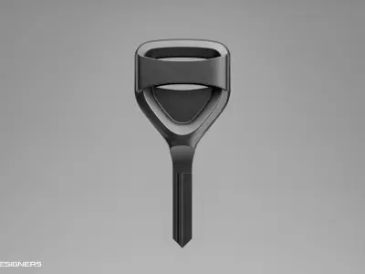 Automotive Ignition Key 3D model