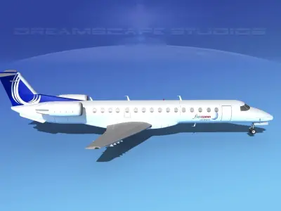 Embraer ERJ-140 Finnair 3D model