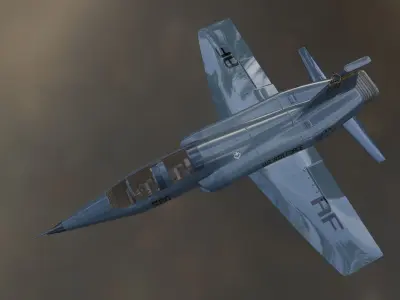 T-38 Talon Trainer Jet Low-poly 3D model