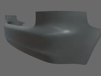 Rear Bumper Audi A3 Low-poly 3D model